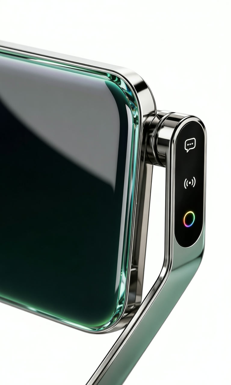Attracted in-store payment and media device
